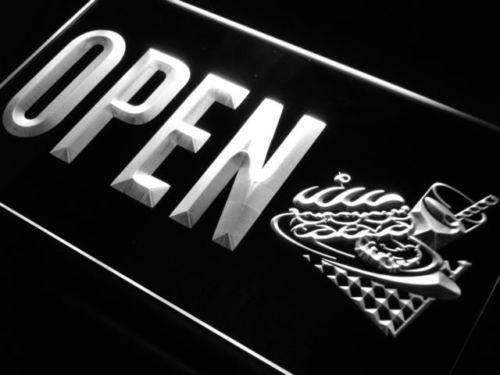 Sandwiches Drinks Cafe Open LED Light Sign - Way Up Gifts