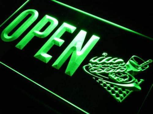 Sandwiches Drinks Cafe Open LED Light Sign - Way Up Gifts