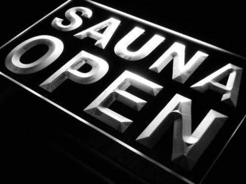 Sauna Open LED Light Sign - LED Gift Works