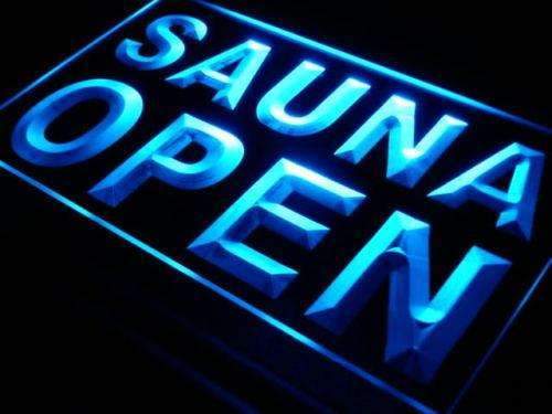 Sauna Open LED Light Sign - LED Gift Works
