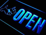 Scottie Dog Pet Shop Open LED Light Sign - LED Gift Works