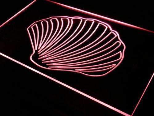 Sea Shell Beach Decor LED Light Sign - Way Up Gifts