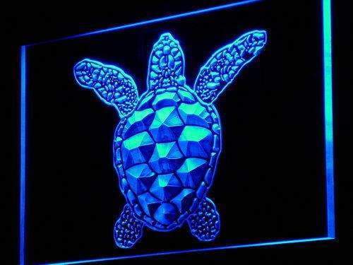 Sea Turtle LED Light Sign - LED Gift Works