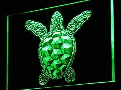 Sea Turtle LED Light Sign - LED Gift Works