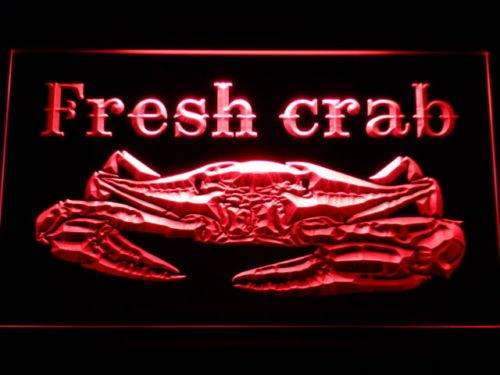 Seafood Fresh Crab LED Light Sign - LED Gift Works