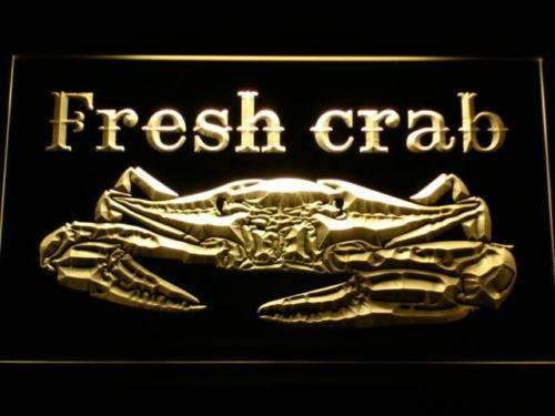 Seafood Fresh Crab LED Light Sign - Way Up Gifts