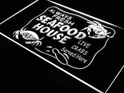 Seafood Restaurant Crabs LED Light Sign - LED Gift Works