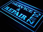 Service Repair Open LED Light Sign - LED Gift Works