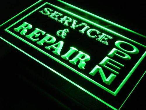 Service Repair Open LED Light Sign - Way Up Gifts