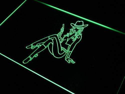 Sexy Cowgirl LED Light Sign - Way Up Gifts
