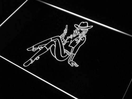 Sexy Cowgirl LED Light Sign - Way Up Gifts