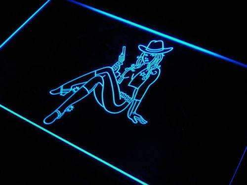 Sexy Cowgirl LED Light Sign - Way Up Gifts