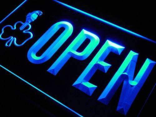 Shamrock Parrot Open LED Light Sign - Way Up Gifts