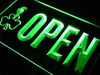 Shamrock Parrot Open LED Light Sign - Way Up Gifts