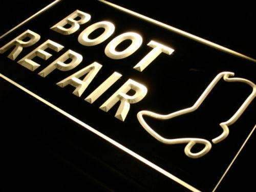 Shoe Boot Repair LED Light Sign - LED Gift Works
