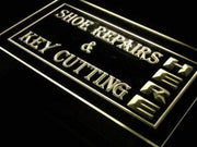 Shoe Repairs Key Cutting LED Light Sign - LED Gift Works