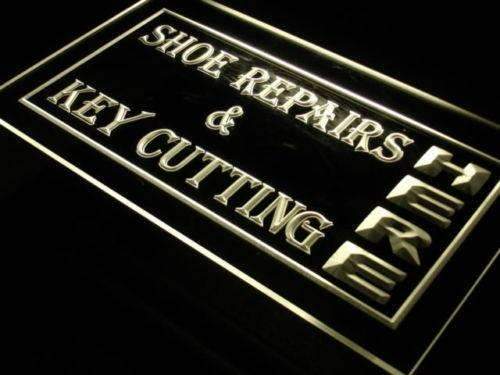 Shoe Repairs Key Cutting LED Light Sign - LED Gift Works