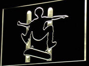 Skateboard Jump LED Light Sign - LED Gift Works