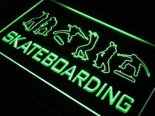 Skateboard Training Skateboarding LED Light Sign - Way Up Gifts