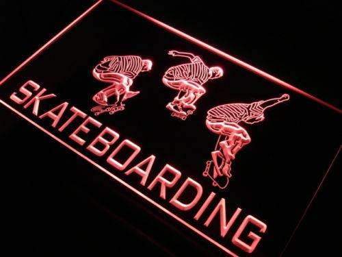 Skateboarding LED Light Sign - LED Gift Works