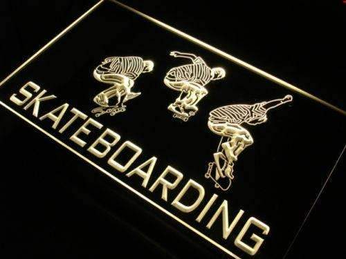 Skateboarding LED Light Sign - LED Gift Works