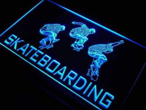 Skateboarding LED Light Sign - Way Up Gifts