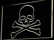 Skull Crossbones LED Light Sign - LED Gift Works
