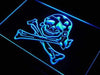 Skull Crossbones Pirate Girl LED Light Sign - Way Up Gifts