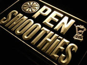 Smoothies Open LED Light Sign - LED Gift Works