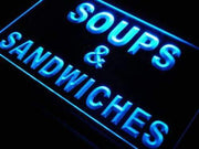 Soups Sandwiches LED Light Sign - LED Gift Works