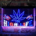 Marijuana Hemp Leaf High Life Deluxe App-Enabled 3-Color LED Light Sign - Way Up Gifts