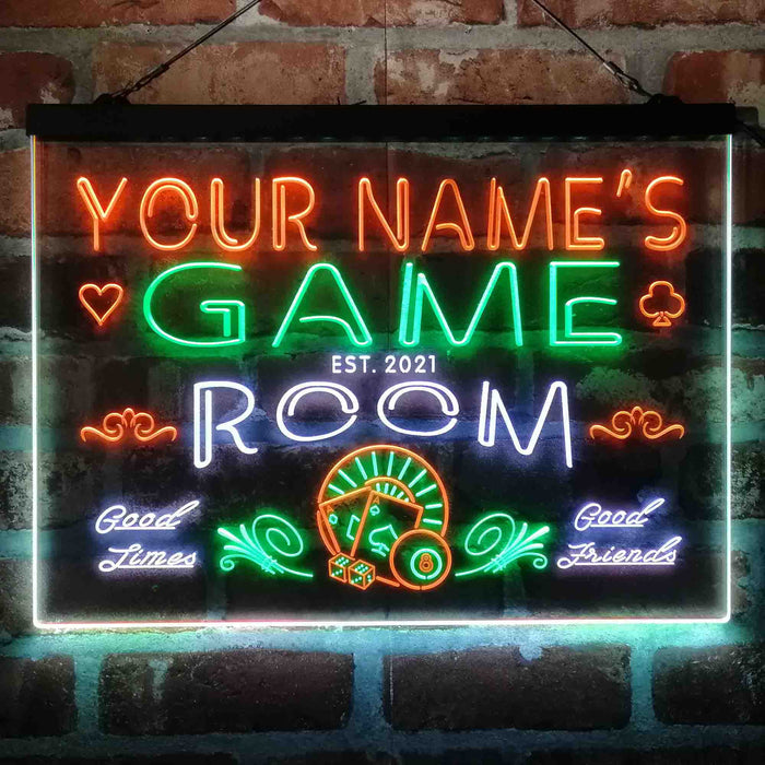 Personalized Game Room Deluxe App-Enabled 3-Color LED Light Sign - Way Up Gifts