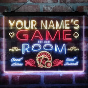 Personalized Game Room Deluxe App-Enabled 3-Color LED Light Sign - LED Gift Works