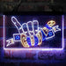 Good Vibes Hand Rock n Roll Deluxe App-Enabled 3-Color LED Light Sign - Way Up Gifts