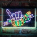 Good Vibes Hand Rock n Roll Deluxe App-Enabled 3-Color LED Light Sign - Way Up Gifts
