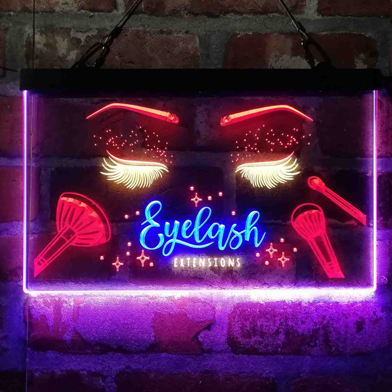 Eyelash Extentions Beauty Salon Deluxe App-Enabled 3-Color LED Light Sign - LED Gift Works