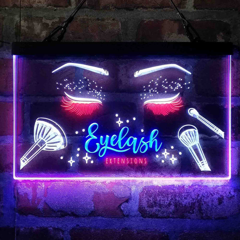 Eyelash Extentions Beauty Salon Deluxe App-Enabled 3-Color LED Light Sign - LED Gift Works