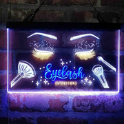 Eyelash Extentions Beauty Salon Deluxe App-Enabled 3-Color LED Light Sign - LED Gift Works