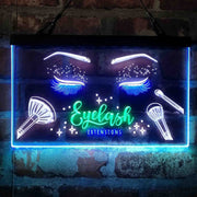 Eyelash Extentions Beauty Salon Deluxe App-Enabled 3-Color LED Light Sign - LED Gift Works