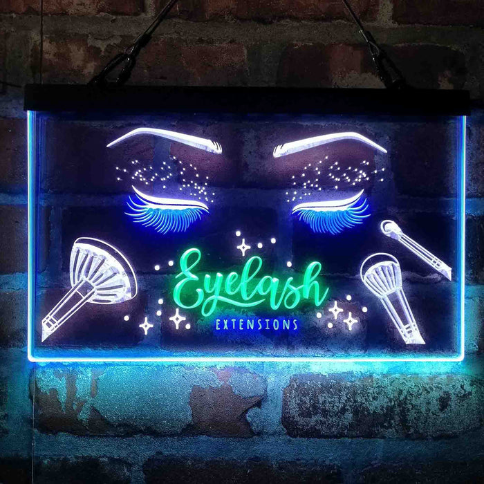 Eyelash Extentions Beauty Salon Deluxe App-Enabled 3-Color LED Light Sign - Way Up Gifts