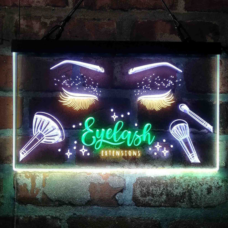 Eyelash Extentions Beauty Salon Deluxe App-Enabled 3-Color LED Light Sign - LED Gift Works