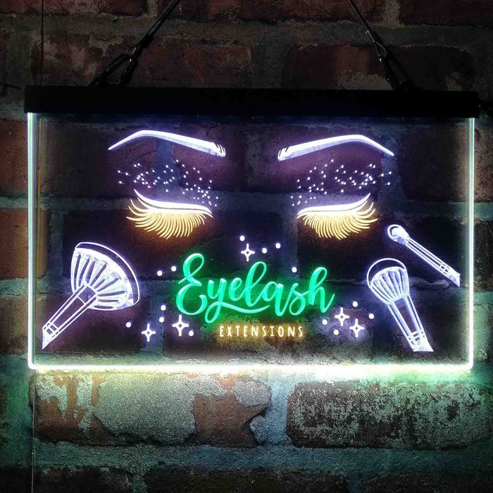 Eyelash Extentions Beauty Salon Deluxe App-Enabled 3-Color LED Light Sign - Way Up Gifts