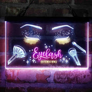 Eyelash Extentions Beauty Salon Deluxe App-Enabled 3-Color LED Light Sign - LED Gift Works
