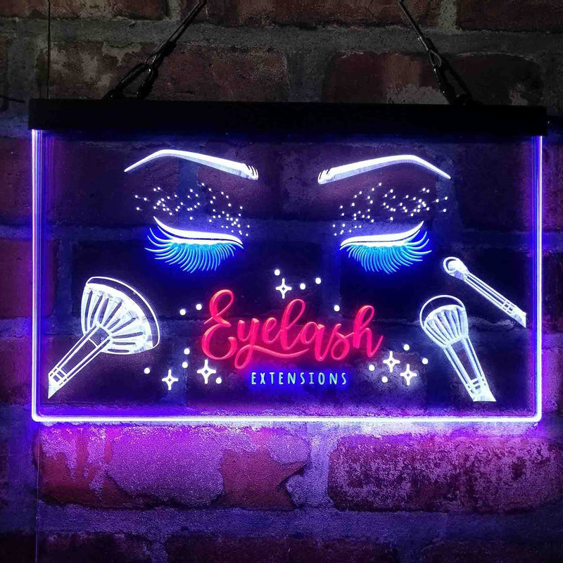 Eyelash Extentions Beauty Salon Deluxe App-Enabled 3-Color LED Light Sign - LED Gift Works