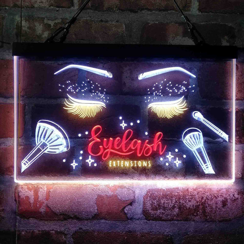 Eyelash Extentions Beauty Salon Deluxe App-Enabled 3-Color LED Light Sign - LED Gift Works