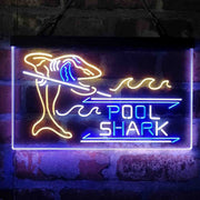 Pool Shark Snooker Billiards Room Deluxe App-Enabled 3-Color LED Light Sign - LED Gift Works