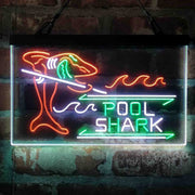 Pool Shark Snooker Billiards Room Deluxe App-Enabled 3-Color LED Light Sign - LED Gift Works