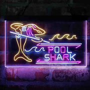 Pool Shark Snooker Billiards Room Deluxe App-Enabled 3-Color LED Light Sign - LED Gift Works