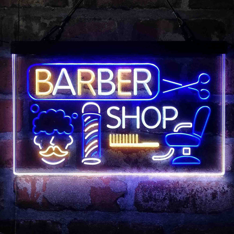 Barber Shop Pole Hair Cut Salon Deluxe App-Enabled 3-Color LED Light Sign - LED Gift Works