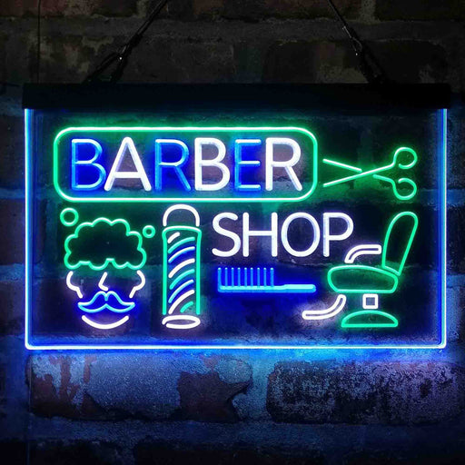 Barber Shop Pole Hair Cut Salon Deluxe App-Enabled 3-Color LED Light Sign - LED Gift Works